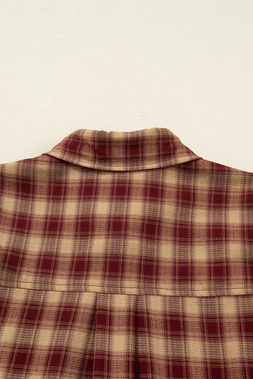 Red Plaid Ruffled Long Sleeve Patchwork Shirt Dress Dear-Lover Dropshipping